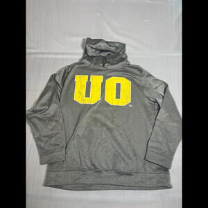 J America University of Oregon Ducks Men's XL Gray Hooded Sweatshirt (A5)